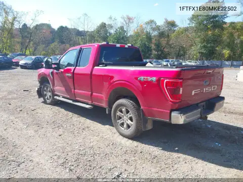 1FTFX1E80MKE22502 — 2021 Ford F-150, фото 4 с аукциона IAAI, Передняя часть