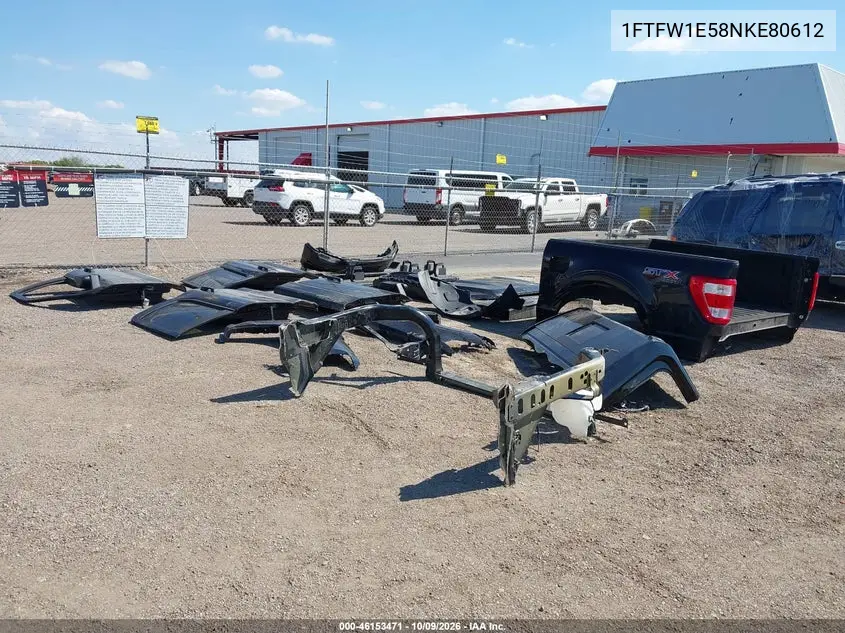 2022 Ford F-150 Xl VIN 1FTFW1E58NKE80612 фото 1