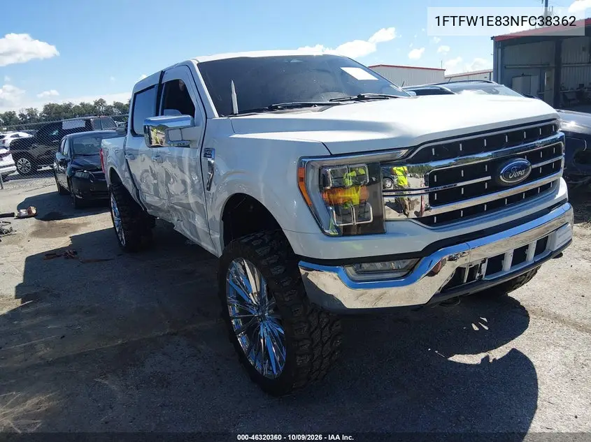 2022 Ford F-150 Lariat VIN 1FTFW1E83NFC38362 фото 2
