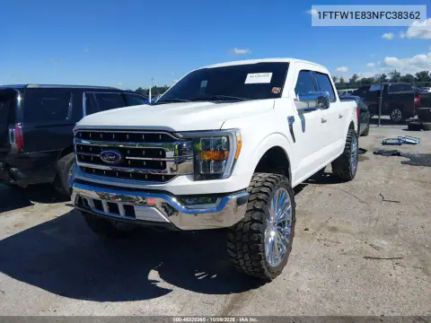 2022 Ford F-150 Lariat VIN 1FTFW1E83NFC38362 фото 3