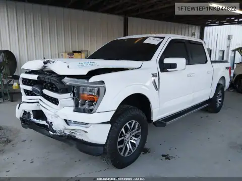 1FTEW1EP1NKD44822 — 2022 Ford F-150, Передняя часть, фото до ремонта
