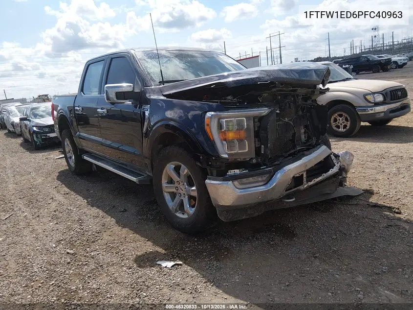 1FTFW1ED6PFC40963 — 2023 Ford F-150, фото 2 с аукциона IAAI, Передняя часть