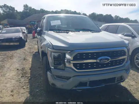 2023 Ford F-150 Platinum VIN 1FTFW1ED9PFB11003 фото 2
