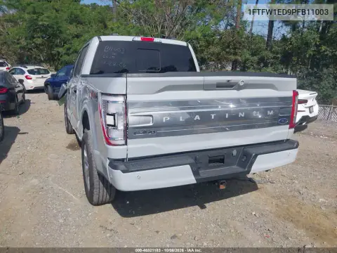 2023 Ford F-150 Platinum VIN 1FTFW1ED9PFB11003 фото 4