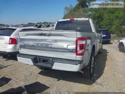 2023 Ford F-150 Platinum VIN 1FTFW1ED9PFB11003 фото 5