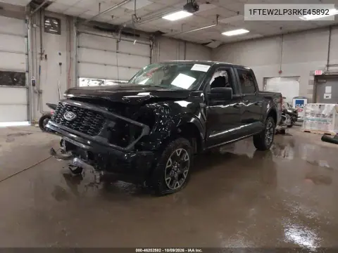 2024 Ford F-150 Stx VIN 1FTEW2LP3RKE45892 фото 2