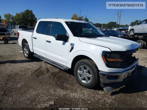1FTEW3K87SKE01576 — 2025 Ford F-150, Передняя часть, фото до ремонта