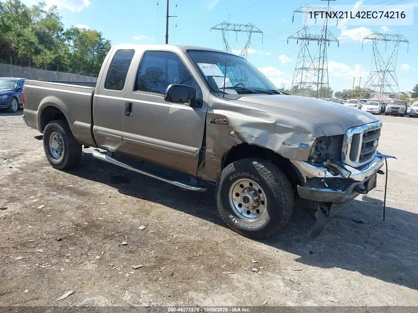 2002 Ford F-250 Lariat/Xl/Xlt VIN 1FTNX21L42EC74216 фото 1