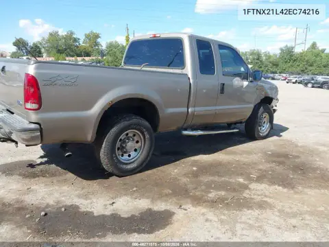 2002 Ford F-250 Lariat/Xl/Xlt VIN 1FTNX21L42EC74216 фото 4