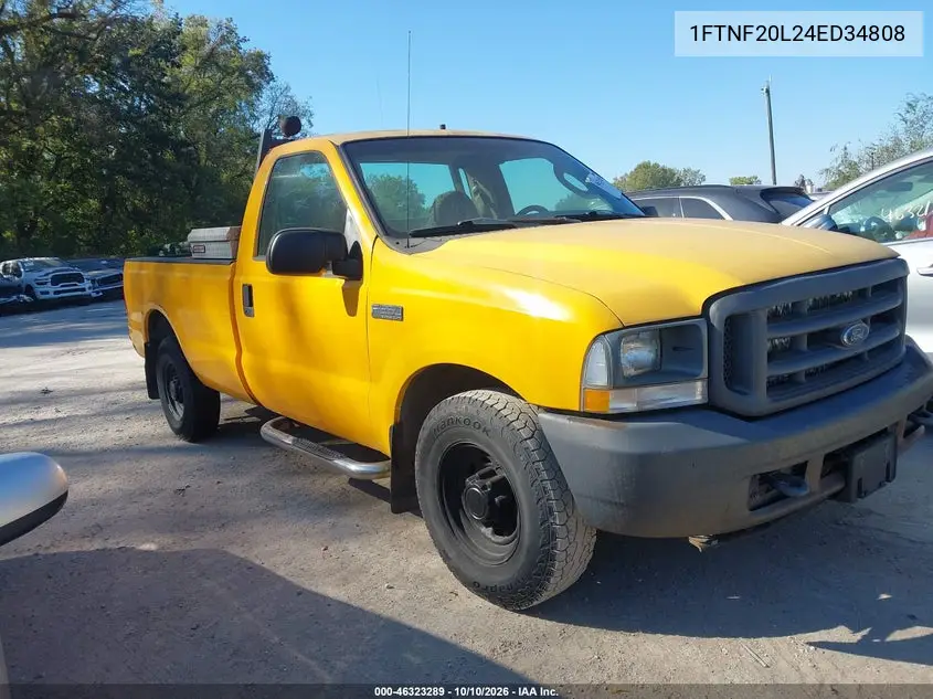 2004 Ford F-250 Xl/Xlt VIN 1FTNF20L24ED34808 фото 2