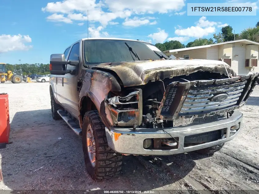 2008 Ford F-250 Fx4/Harley-Davidson/King Ranch/Lariat/Xl/Xlt VIN 1FTSW21R58EE00778 фото 1
