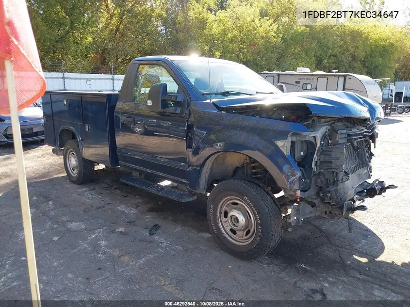 2019 Ford F-250 Xl VIN 1FDBF2BT7KEC34647 фото 1