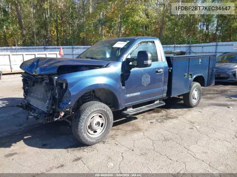 2019 Ford F-250 Xl VIN 1FDBF2BT7KEC34647 фото 2