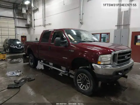1FTSW31P24EC97155 — 2004 Ford F350, Справа сзади, фото до ремонта