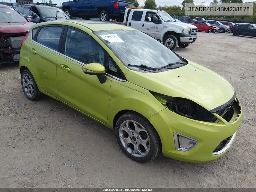 2011 Ford Fiesta Ses VIN 3FADP4FJ4BM238878 фото 2