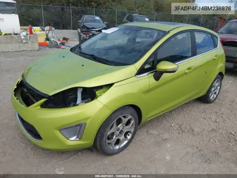 2011 Ford Fiesta Ses VIN 3FADP4FJ4BM238878 фото 3