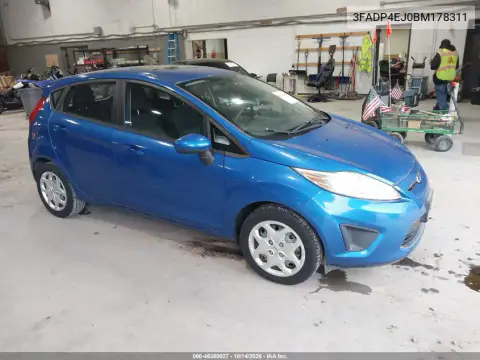3FADP4EJ0BM178311 — 2011 Ford Fiesta, фото 2 с аукциона IAAI, Механические повреждения