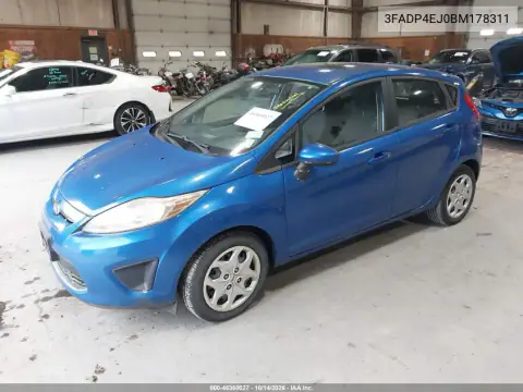 3FADP4EJ0BM178311 — 2011 Ford Fiesta, фото 3 с аукциона IAAI, Механические повреждения