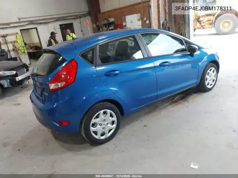 3FADP4EJ0BM178311 — 2011 Ford Fiesta, фото 5 с аукциона IAAI, Механические повреждения