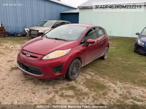2013 Ford Fiesta Se VIN 3FADP4EJXDM222219 фото 2