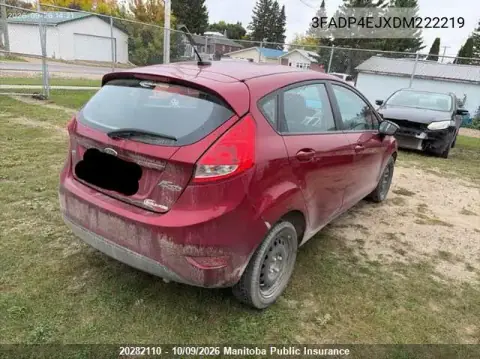 2013 Ford Fiesta Se VIN 3FADP4EJXDM222219 фото 4