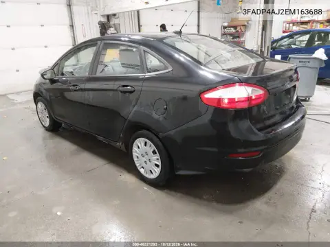 2014 Ford Fiesta S VIN 3FADP4AJ2EM163688 фото 4