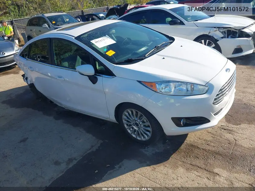 2015 Ford Fiesta Titanium VIN 3FADP4CJ5FM101572 фото 2