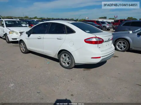2016 Ford Fiesta Se VIN 3FADP4BJ1GM164851 фото 3