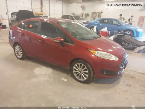 3FADP4CJ0GM196835 — 2016 Ford Fiesta, Неизвестные повреждения, фото до ремонта