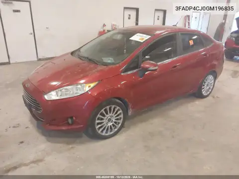 2016 Ford Fiesta Titanium VIN 3FADP4CJ0GM196835 фото 2