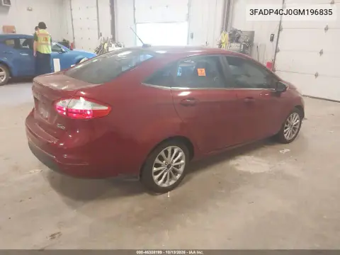 2016 Ford Fiesta Titanium VIN 3FADP4CJ0GM196835 фото 4