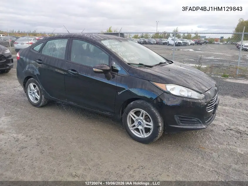 2017 Ford Fiesta Se VIN 3FADP4BJ1HM129843 фото 2