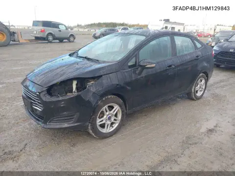 2017 Ford Fiesta Se VIN 3FADP4BJ1HM129843 фото 3