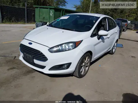 2019 Ford Fiesta Se VIN 3FADP4BJ0KM123247 фото 3