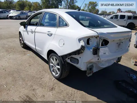 2019 Ford Fiesta Se VIN 3FADP4BJ0KM123247 фото 4