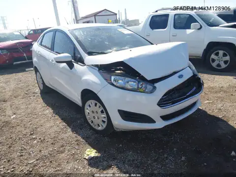 3FADP4AJ4KM128906 — 2019 Ford Fiesta, Передняя часть, фото до ремонта