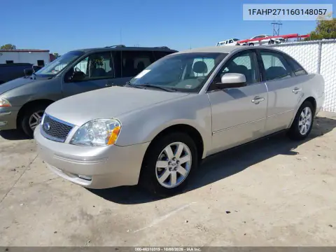 2006 Ford Five Hundred Sel VIN 1FAHP27116G148057 фото 3