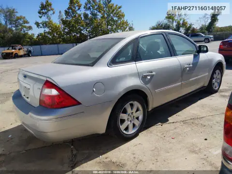 2006 Ford Five Hundred Sel VIN 1FAHP27116G148057 фото 5