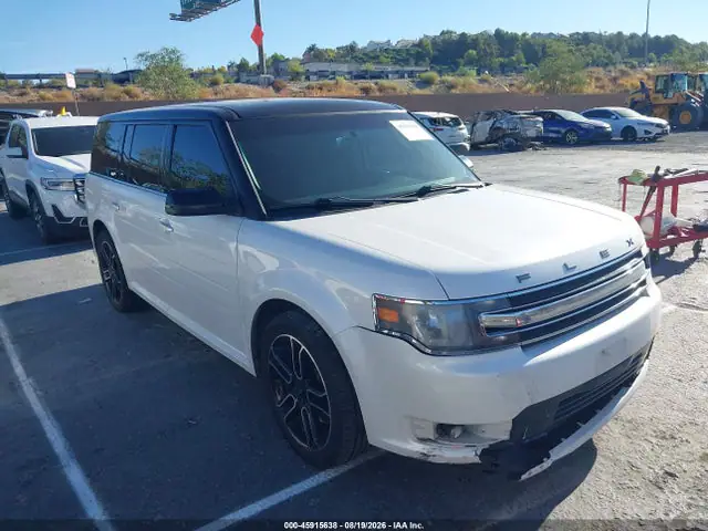 2FMGK5C84EBD41104 — 2014 Ford FLEX SEL, Передняя часть справа (Right Front), фото до ремонта