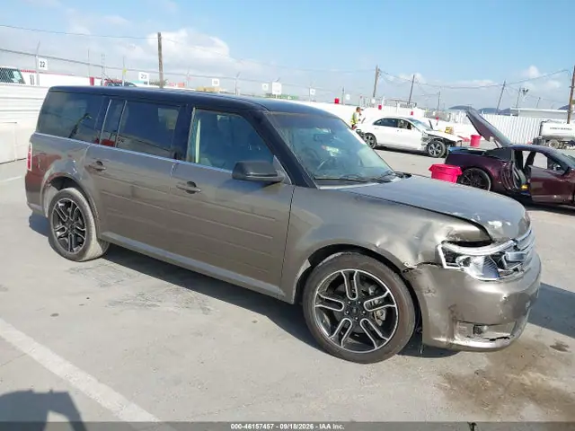 2FMGK5C80EBD28236 — 2014 Ford FLEX SEL, Передняя часть (Front End), фото до ремонта