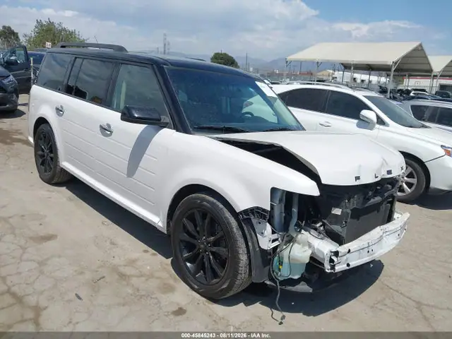 2FMGK5C80JBA18906 Ford FLEX SEL 2018 — повреждение Передняя часть, фото до ремонта