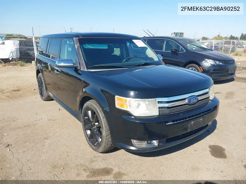 2009 Ford Flex Limited VIN 2FMEK63C29BA90252 фото 2
