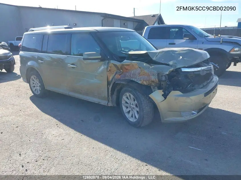 2012 Ford Flex Sel VIN 2FMGK5CC9CBD02090 фото 2