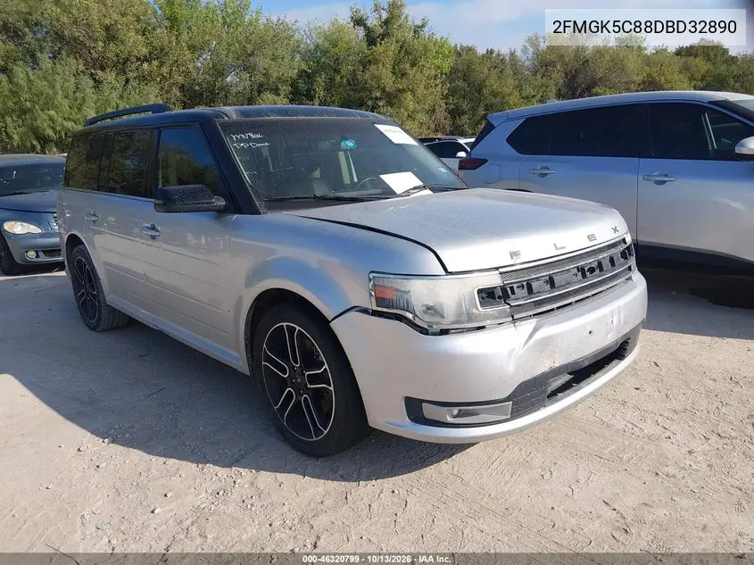2FMGK5C88DBD32890 Ford FLEX 2013 — повреждение Естественный износ, фото до ремонта