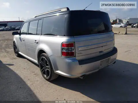 2FMGK5C88DBD32890 — 2013 Ford FLEX, фото 3 с аукциона IAAI, Естественный износ