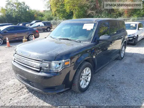 2FMGK5B89DBD23990 — 2013 Ford FLEX, Передняя часть, фото до ремонта
