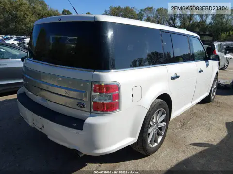 2014 Ford Flex Limited VIN 2FMGK5D88EBD20304 фото 5