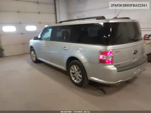 2FMGK5B83FBA22361 — 2015 Ford FLEX, фото 4 с аукциона IAAI, Естественный износ