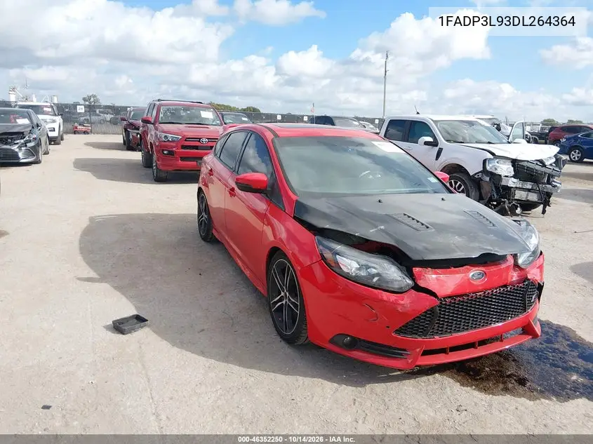 1FADP3L93DL264364 Ford Focus ST 2013 — повреждение Передняя часть, фото до ремонта