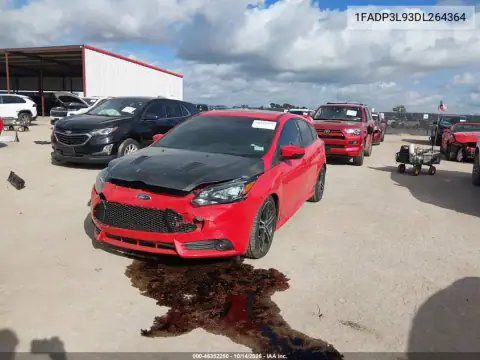 1FADP3L93DL264364 — 2013 Ford Focus ST, фото 2 с аукциона IAAI, Передняя часть